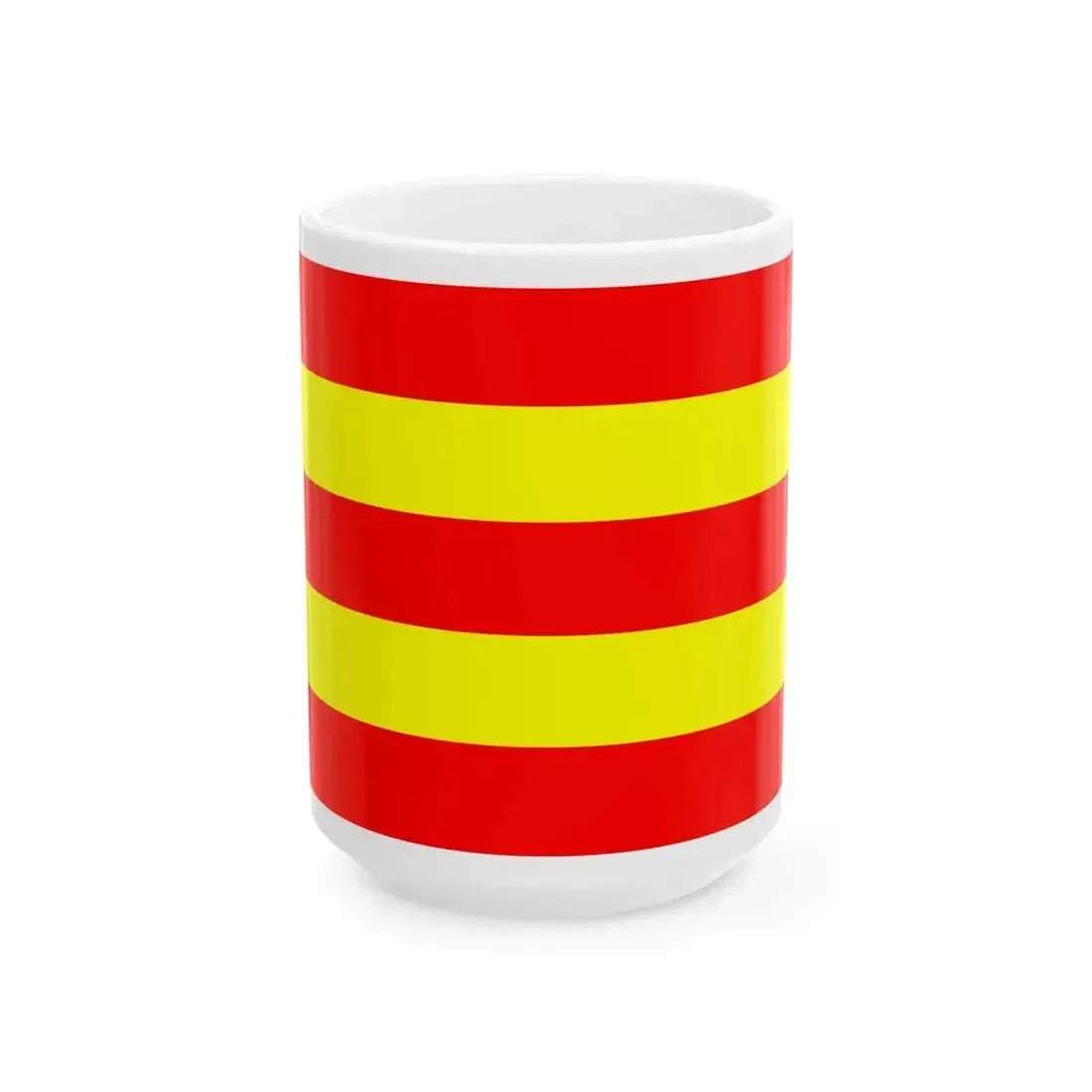 Flag of Avesnes-sur-Helpe (France) White Coffee Mug 15oz - Go Mug Yourself