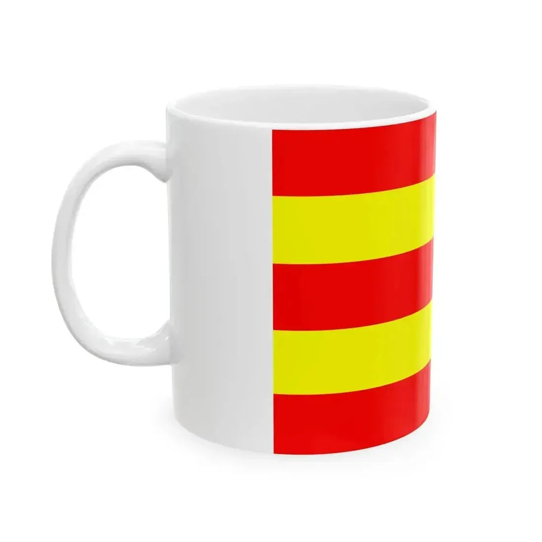 Flag of Avesnes-sur-Helpe (France) White Coffee Mug - Go Mug Yourself