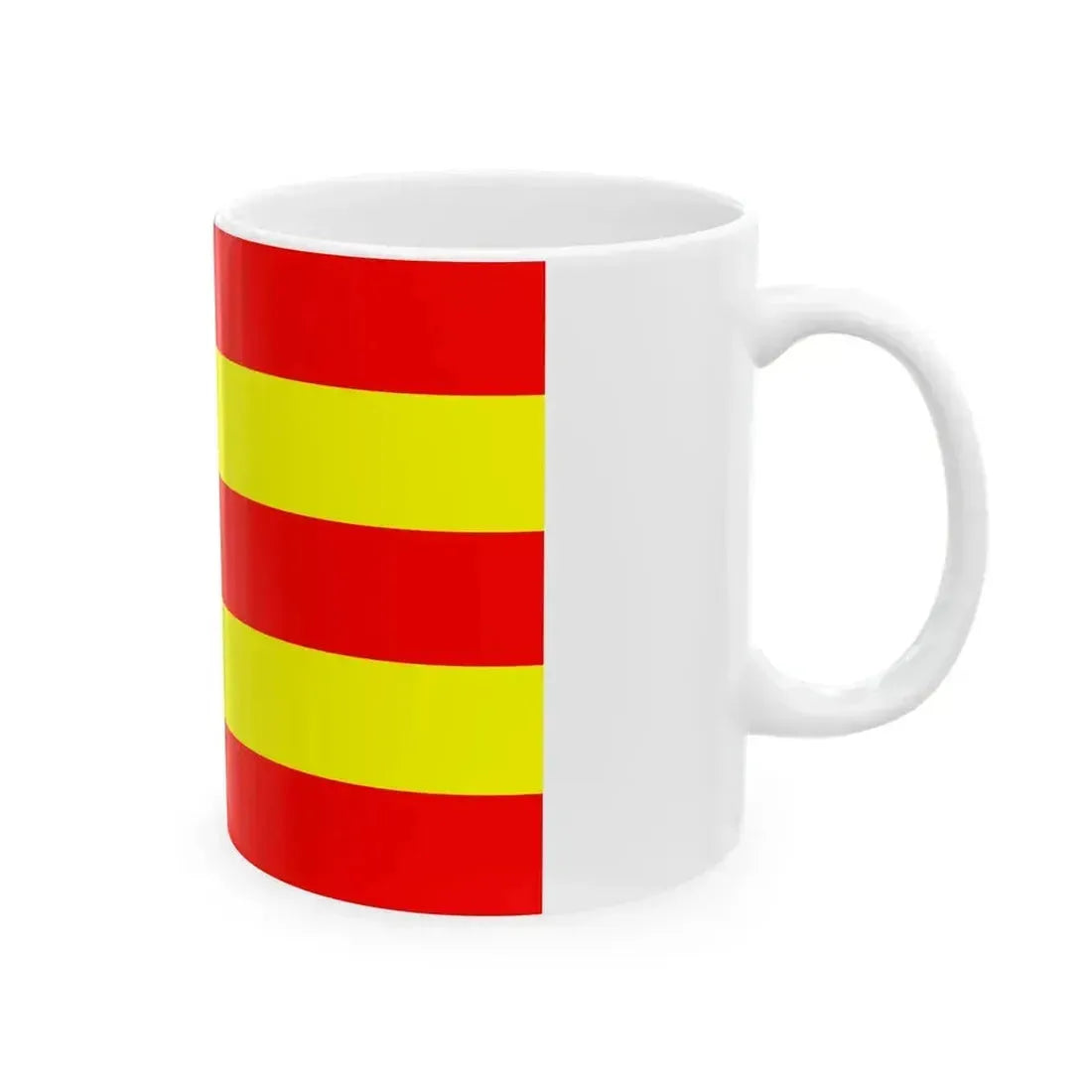 Flag of Avesnes-sur-Helpe (France) White Coffee Mug - Go Mug Yourself
