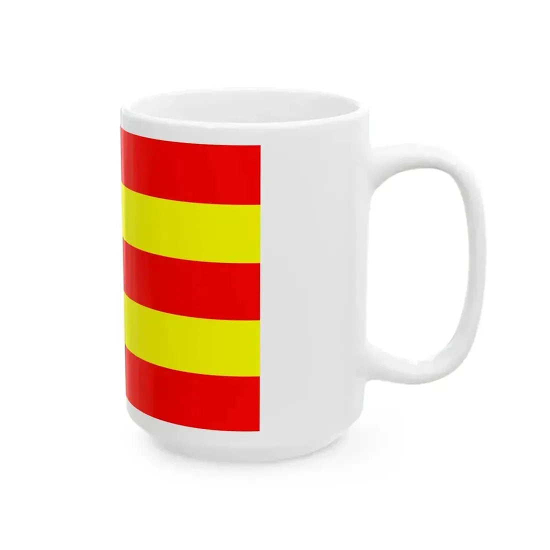Flag of Avesnes-sur-Helpe (France) White Coffee Mug - Go Mug Yourself