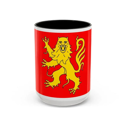 Flag of Aveyron France - Accent Coffee Mug 15oz Black - Go Mug Yourself