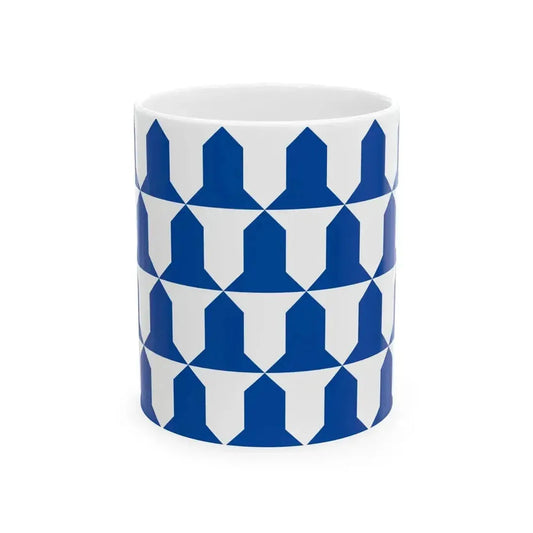 Flag of Awans (Belgium) White Coffee Mug 11oz - Go Mug Yourself