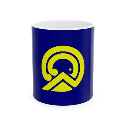 Flag of Awashimaura Niigata (Japan) White Coffee Mug 11oz - Go Mug Yourself