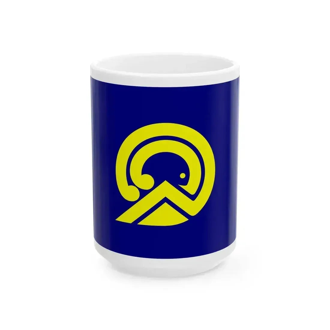 Flag of Awashimaura Niigata (Japan) White Coffee Mug 15oz - Go Mug Yourself