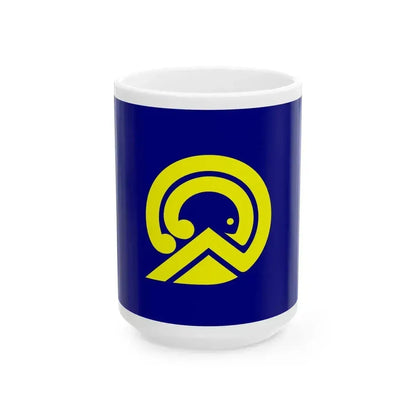 Flag of Awashimaura Niigata (Japan) White Coffee Mug 15oz - Go Mug Yourself