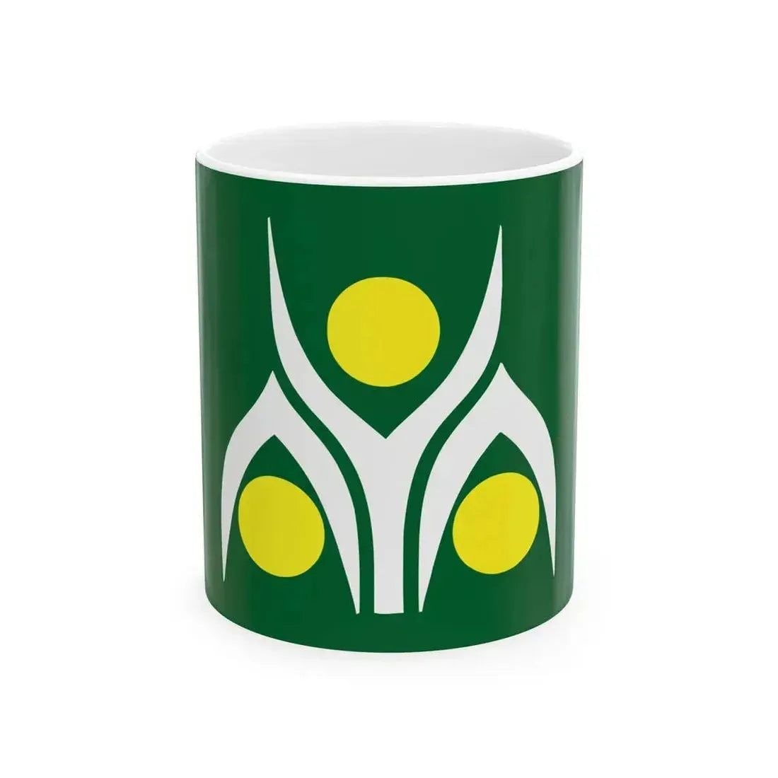 Flag of Aya Miyazaki (Japan) White Coffee Mug 11oz - Go Mug Yourself