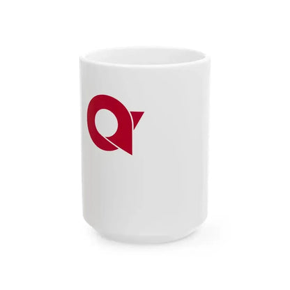 Flag of Ayabe Kyoto (Japan) White Coffee Mug 15oz - Go Mug Yourself