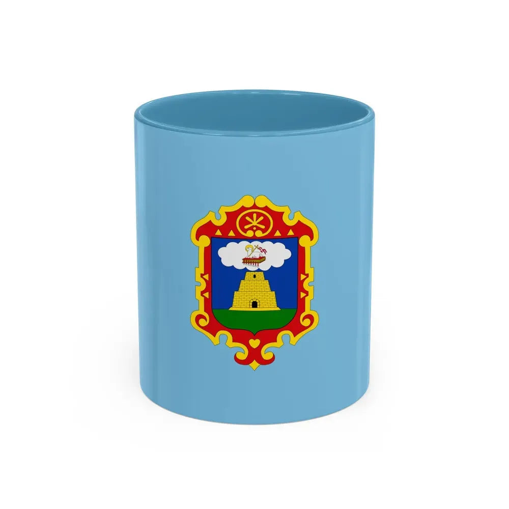 Flag of Ayacucho capital of the Ayacucho Region Peru - Accent Coffee Mug 11oz Light Blue - Go Mug Yourself