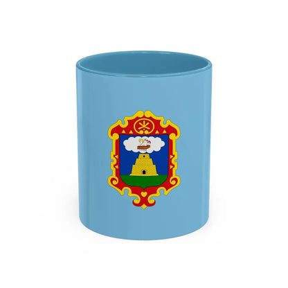 Flag of Ayacucho capital of the Ayacucho Region Peru - Accent Coffee Mug 11oz Light Blue - Go Mug Yourself