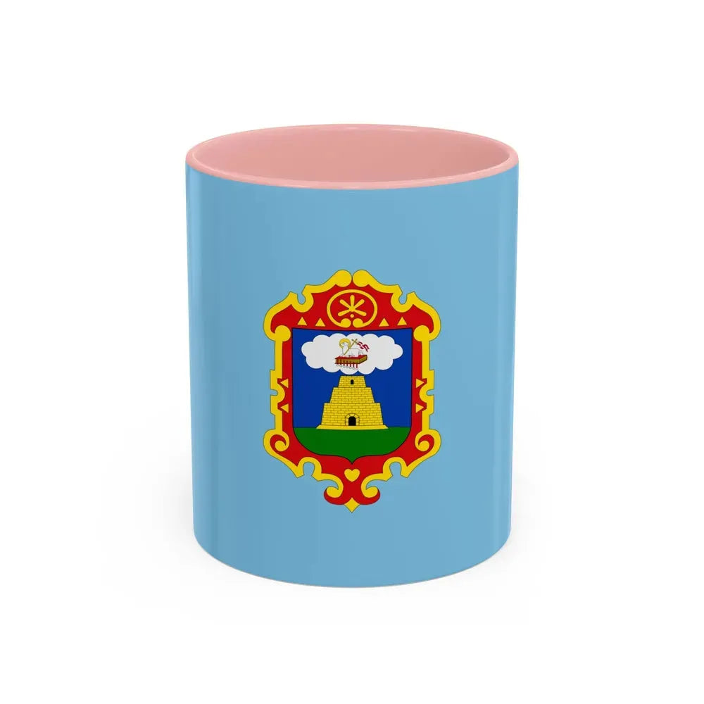 Flag of Ayacucho capital of the Ayacucho Region Peru - Accent Coffee Mug 11oz Pink - Go Mug Yourself