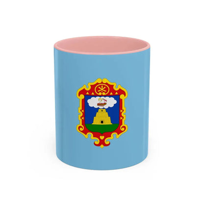 Flag of Ayacucho capital of the Ayacucho Region Peru - Accent Coffee Mug 11oz Pink - Go Mug Yourself