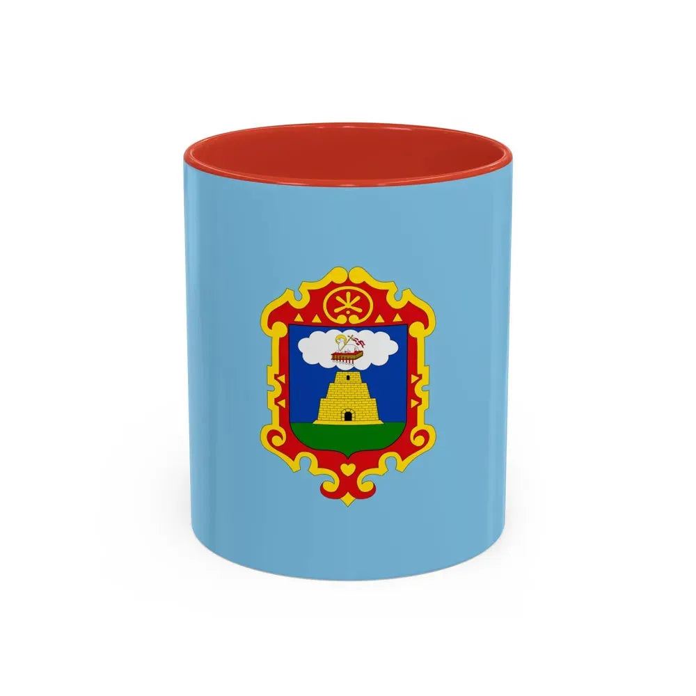 Flag of Ayacucho capital of the Ayacucho Region Peru - Accent Coffee Mug 11oz Red - Go Mug Yourself