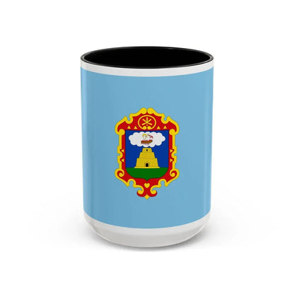 Flag of Ayacucho capital of the Ayacucho Region Peru - Accent Coffee Mug 15oz Black - Go Mug Yourself