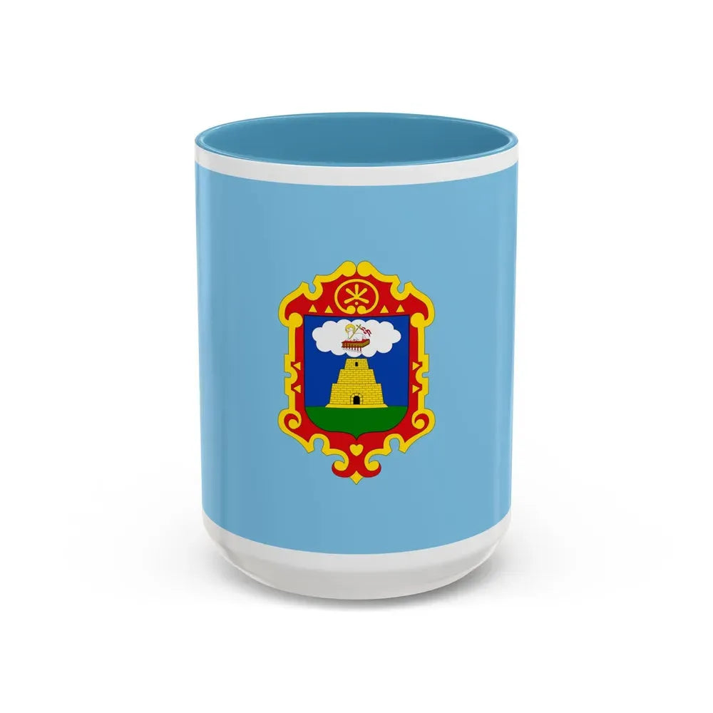 Flag of Ayacucho capital of the Ayacucho Region Peru - Accent Coffee Mug 15oz Light Blue - Go Mug Yourself