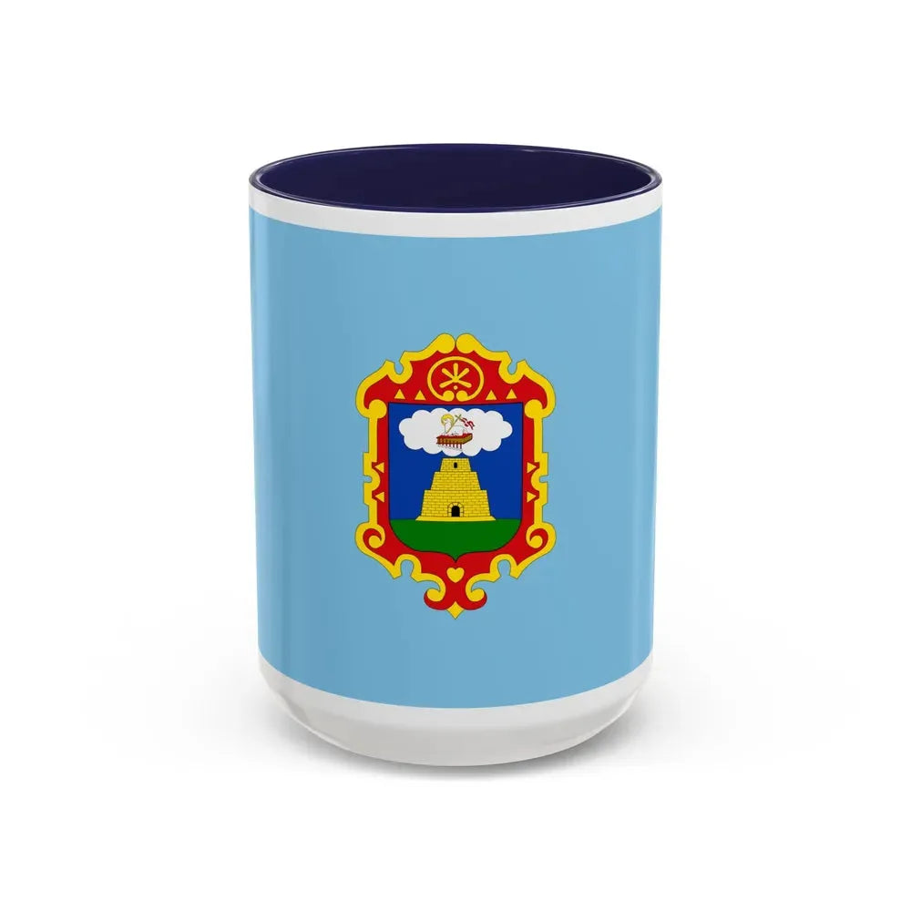 Flag of Ayacucho capital of the Ayacucho Region Peru - Accent Coffee Mug 15oz Navy - Go Mug Yourself