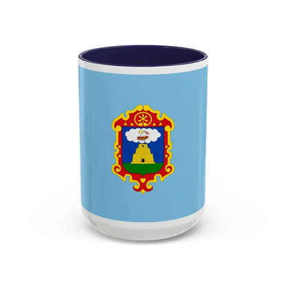 Flag of Ayacucho capital of the Ayacucho Region Peru - Accent Coffee Mug 15oz Navy - Go Mug Yourself