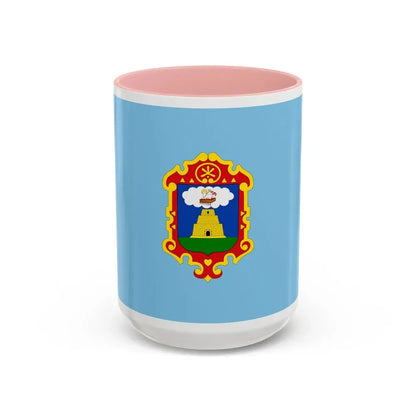 Flag of Ayacucho capital of the Ayacucho Region Peru - Accent Coffee Mug 15oz Pink - Go Mug Yourself