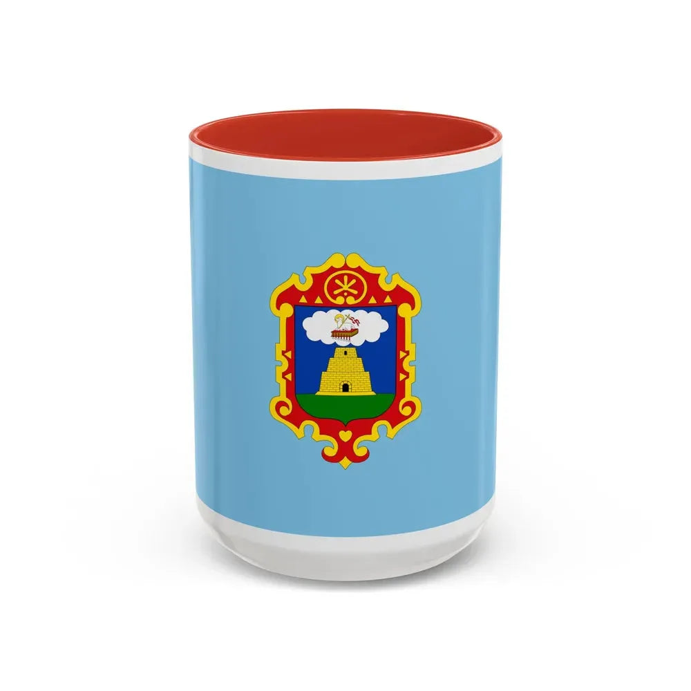 Flag of Ayacucho capital of the Ayacucho Region Peru - Accent Coffee Mug 15oz Red - Go Mug Yourself