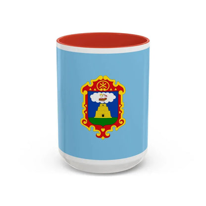 Flag of Ayacucho capital of the Ayacucho Region Peru - Accent Coffee Mug 15oz Red - Go Mug Yourself