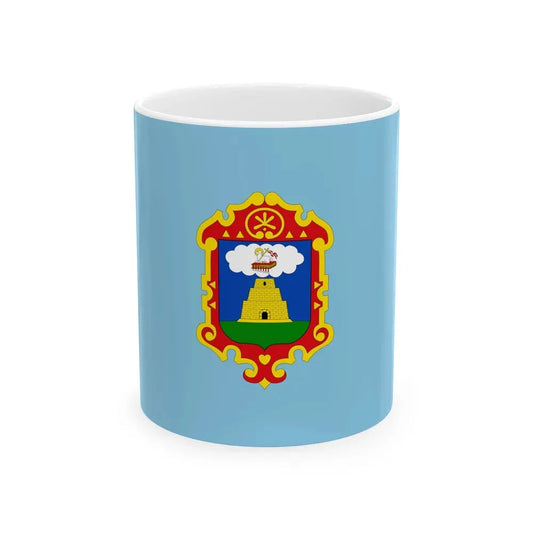 Flag of Ayacucho capital of the Ayacucho Region Peru - White Coffee Mug 11oz - Go Mug Yourself