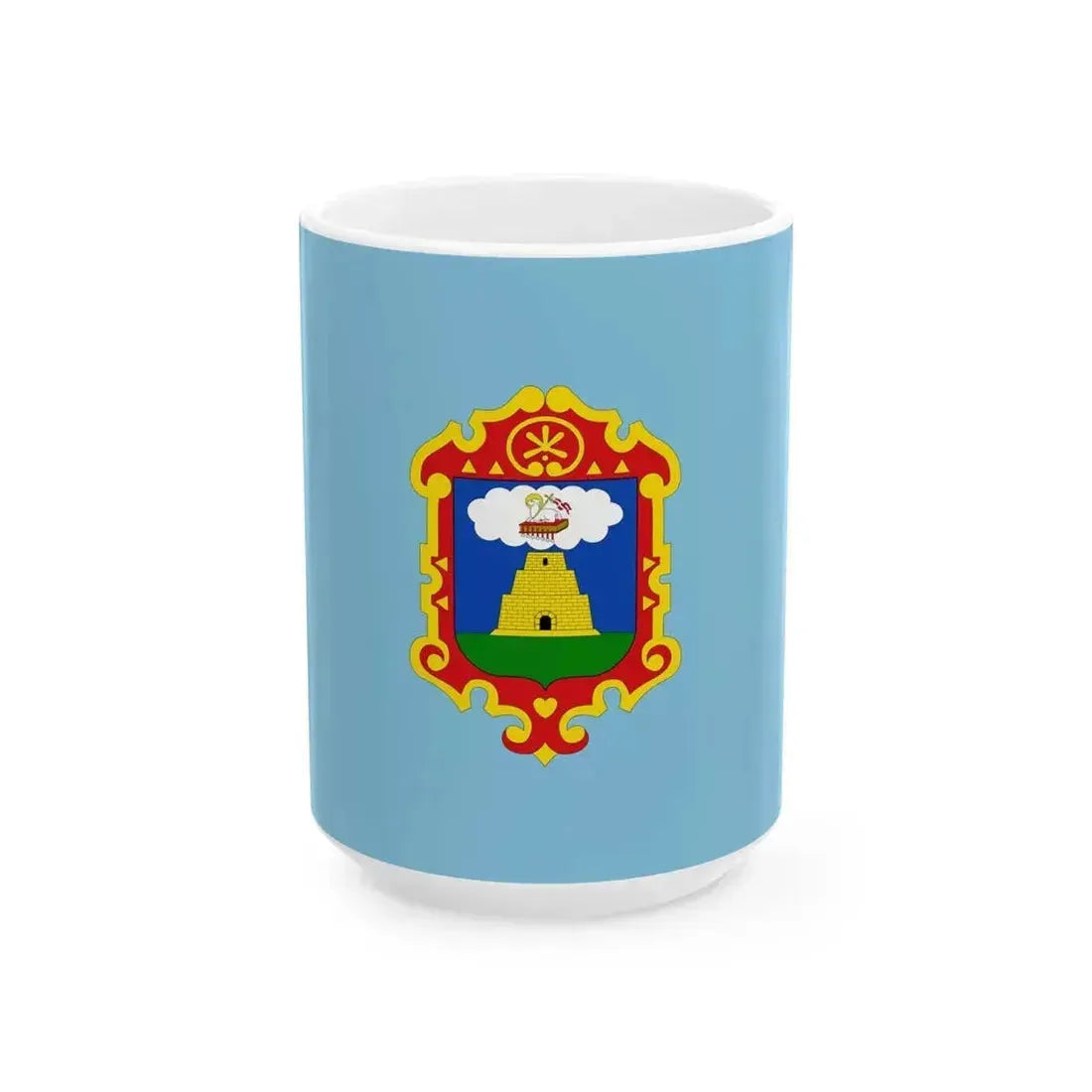 Flag of Ayacucho (Peru) White Coffee Mug 15oz - Go Mug Yourself