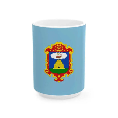 Flag of Ayacucho (Peru) White Coffee Mug 15oz - Go Mug Yourself