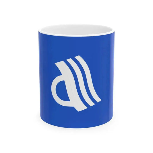 Flag of Ayagawa Kagawa (Japan) White Coffee Mug 11oz - Go Mug Yourself