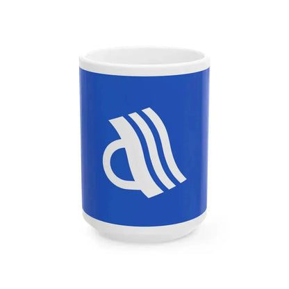 Flag of Ayagawa Kagawa (Japan) White Coffee Mug 15oz - Go Mug Yourself