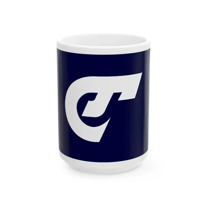 Flag of Ayauta Kagawa 1973-2005 (Japan) White Coffee Mug 15oz - Go Mug Yourself