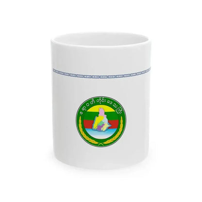 Flag of Ayeyarwady Region 2010-2021 (Myanmar) White Coffee Mug 11oz - Go Mug Yourself