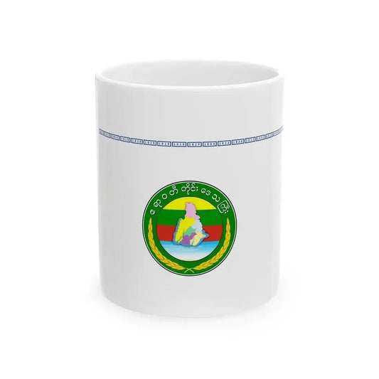 Flag of Ayeyarwady Region 2010-2021 (Myanmar) White Coffee Mug 11oz - Go Mug Yourself