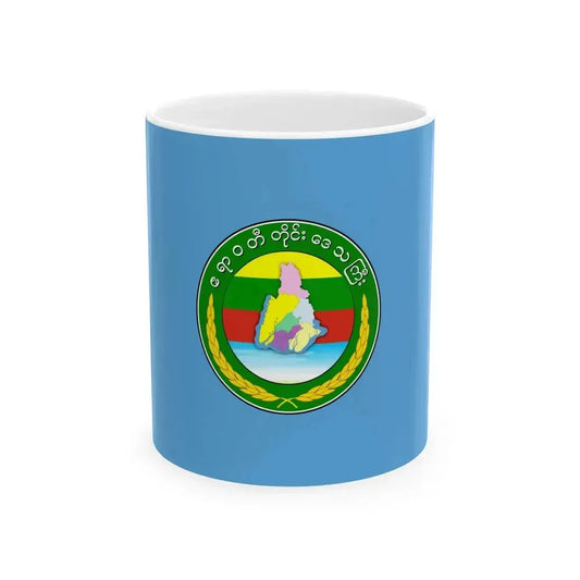Flag of Ayeyarwady Region (Myanmar) White Coffee Mug 11oz - Go Mug Yourself