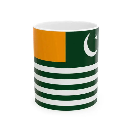 Flag of Azad Kashmir (Pakistan) White Coffee Mug 11oz - Go Mug Yourself