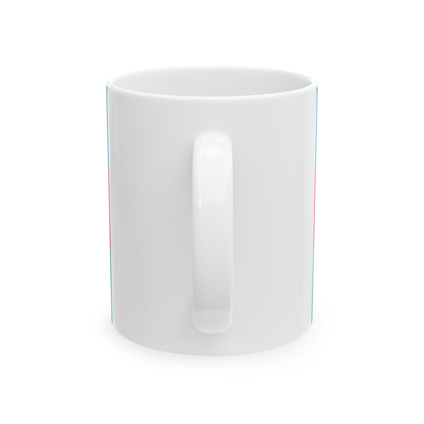 Flag of Azerbaijan 1918 variant (Azerbaijan) White Coffee Mug-Go Mug Yourself