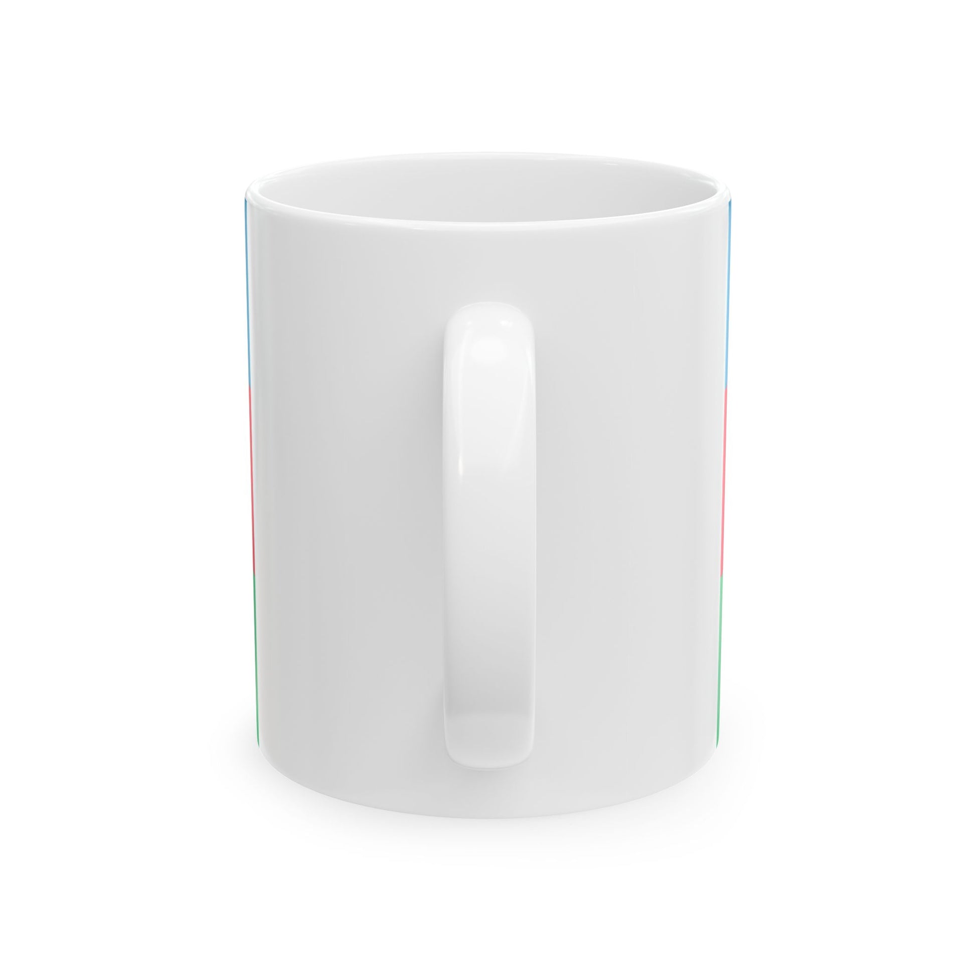 Flag of Azerbaijan 1918 variant (Azerbaijan) White Coffee Mug-Go Mug Yourself