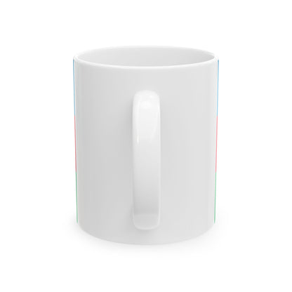 Flag of Azerbaijan 1918 variant (Azerbaijan) White Coffee Mug-Go Mug Yourself