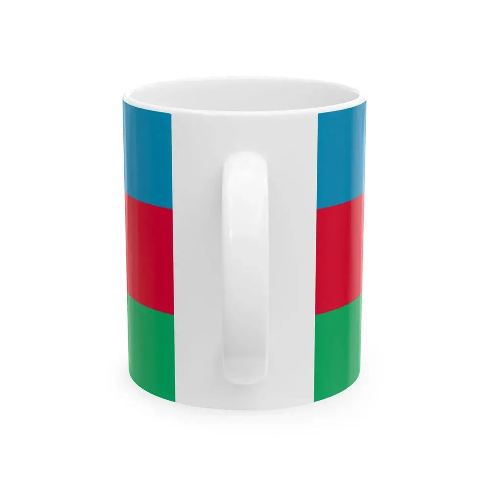 Flag of Azerbaijan 1991-2013 (Azerbaijan) White Coffee Mug - Go Mug Yourself