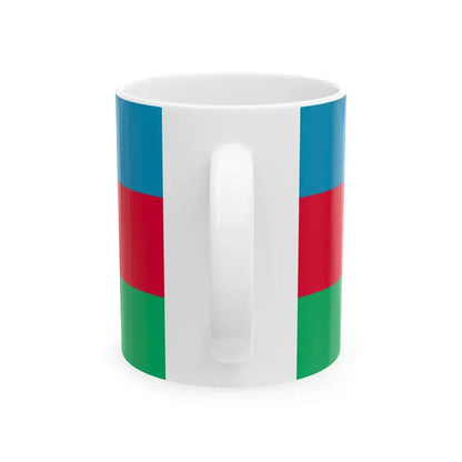 Flag of Azerbaijan 1991-2013 (Azerbaijan) White Coffee Mug - Go Mug Yourself