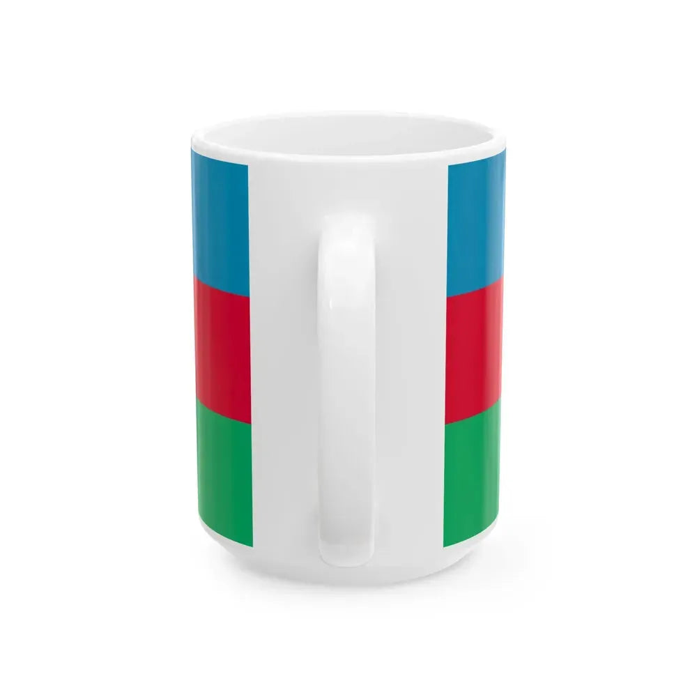 Flag of Azerbaijan 1991-2013 (Azerbaijan) White Coffee Mug - Go Mug Yourself