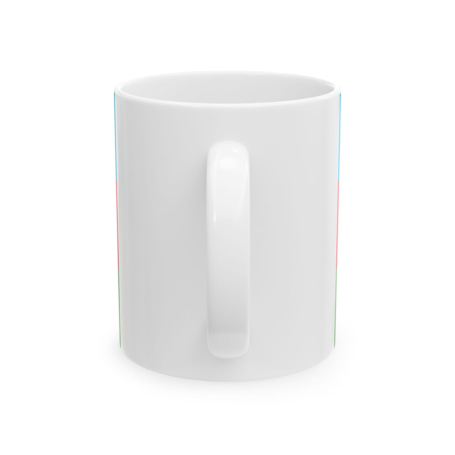 Flag of Azerbaijan 3-2 (Azerbaijan) White Coffee Mug-Go Mug Yourself