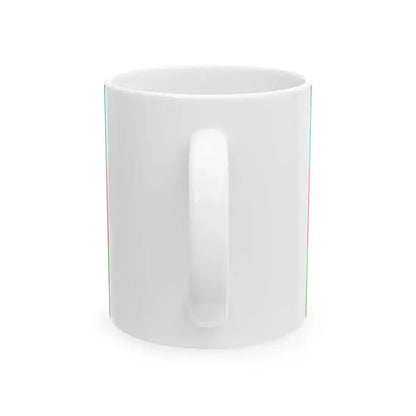 Flag of Azerbaijan 3-2 (Azerbaijan) White Coffee Mug - Go Mug Yourself