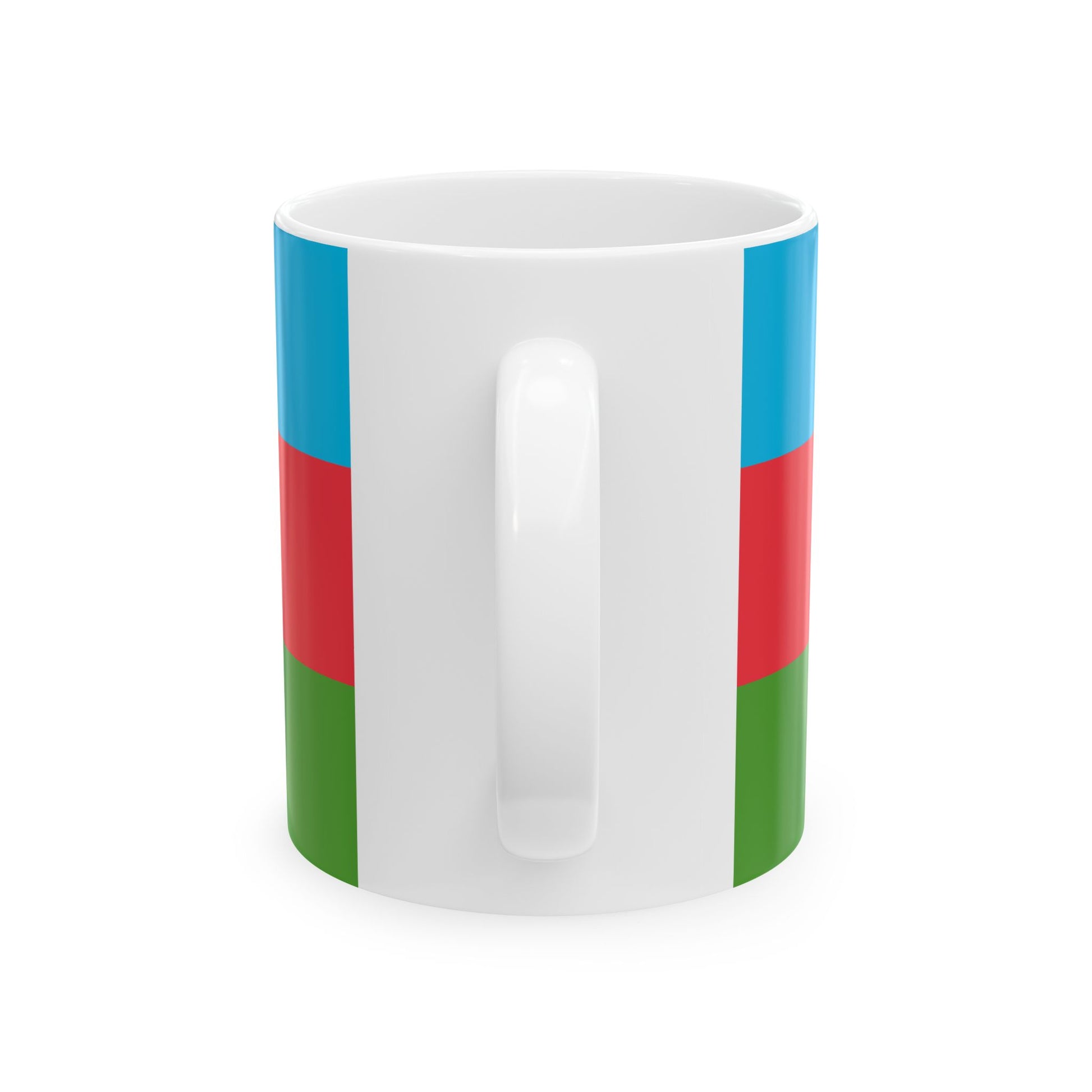 Flag of Azerbaijan (Azerbaijan) White Coffee Mug-Go Mug Yourself