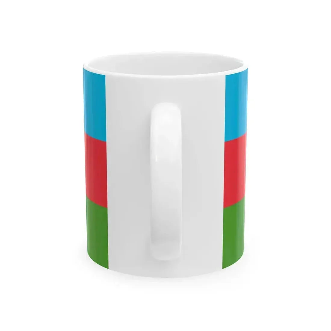 Flag of Azerbaijan (Azerbaijan) White Coffee Mug - Go Mug Yourself