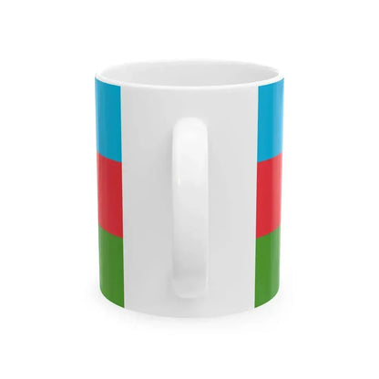 Flag of Azerbaijan (Azerbaijan) White Coffee Mug - Go Mug Yourself