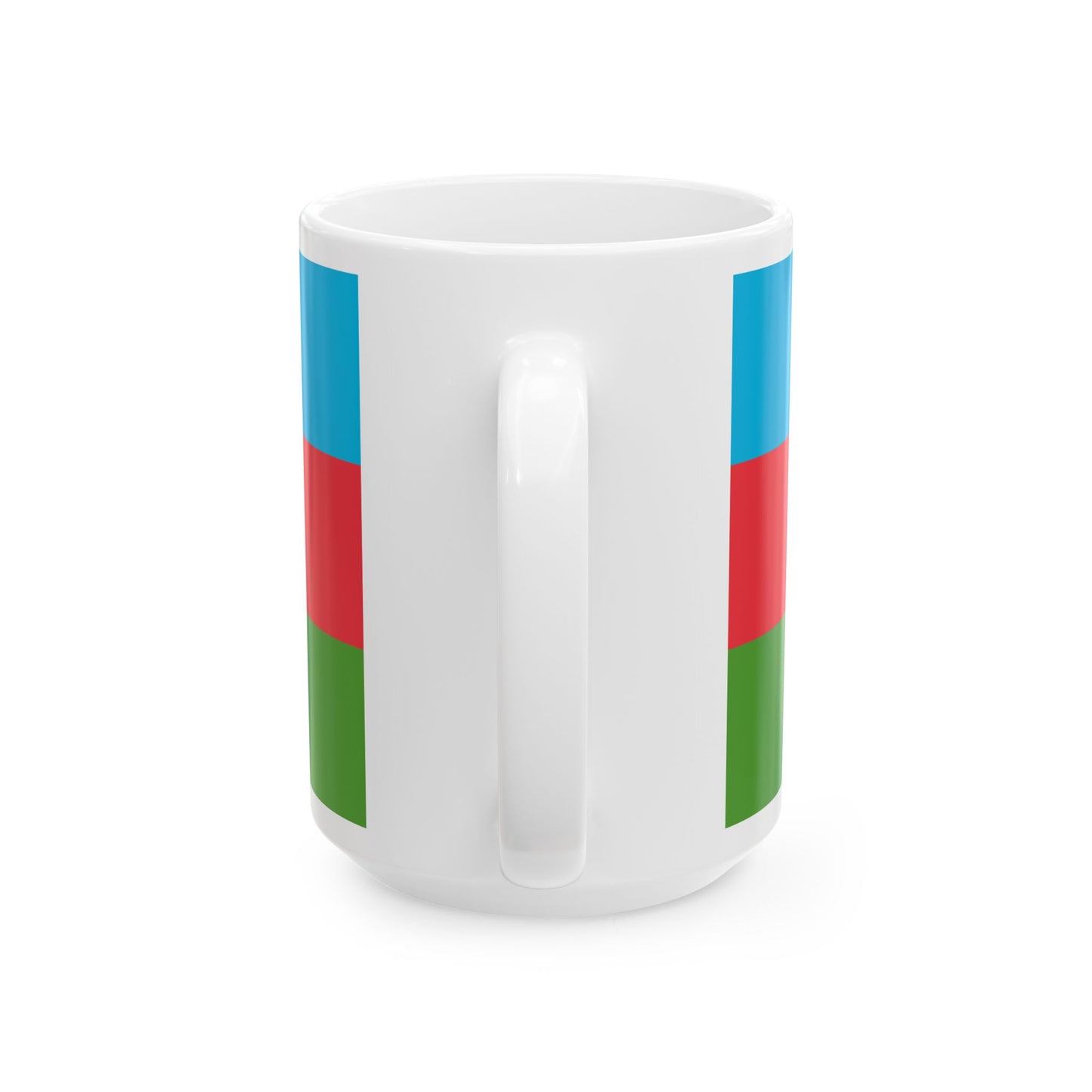 Flag of Azerbaijan (Azerbaijan) White Coffee Mug-Go Mug Yourself