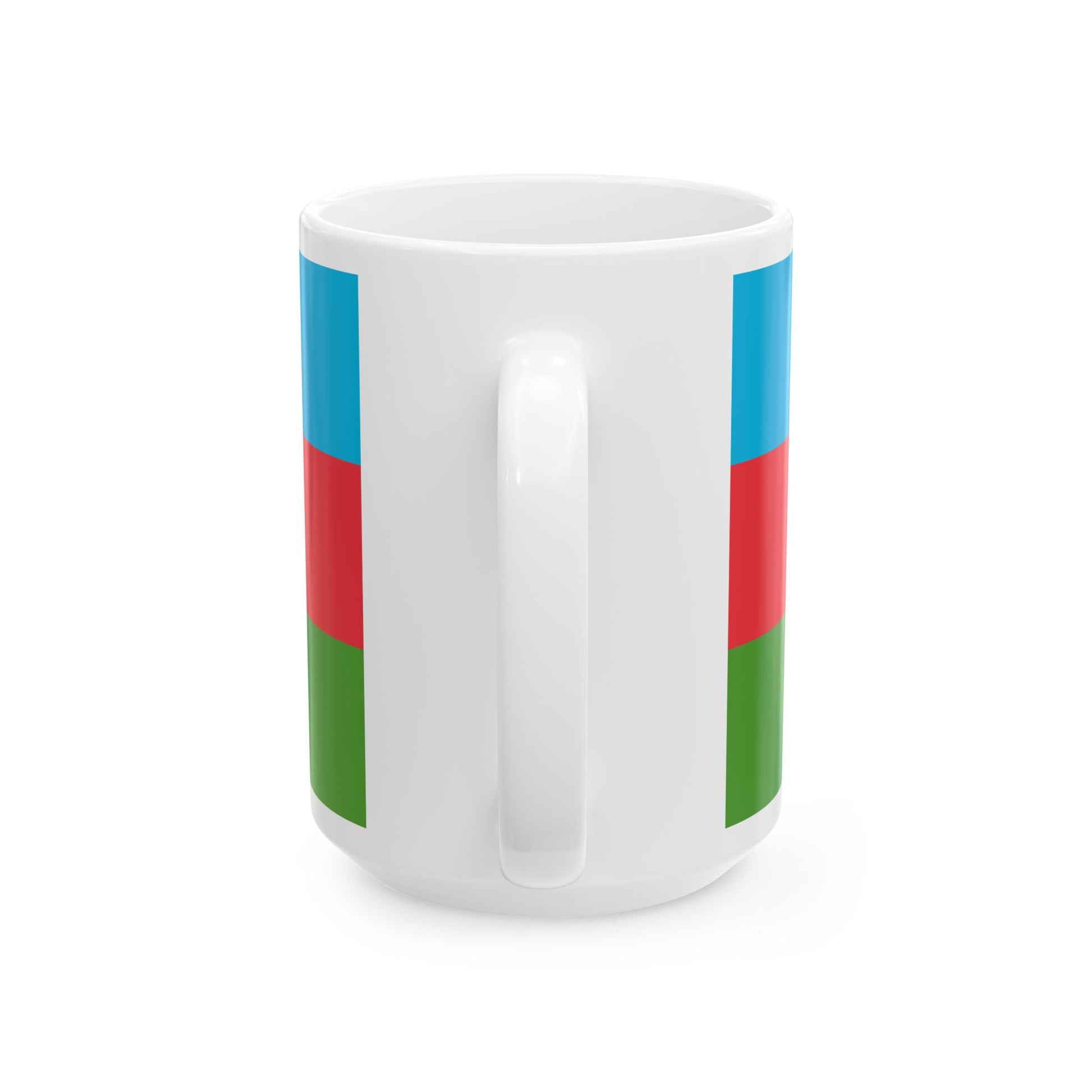 Flag of Azerbaijan (Azerbaijan) White Coffee Mug-Go Mug Yourself