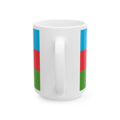 Flag of Azerbaijan (Azerbaijan) White Coffee Mug-Go Mug Yourself