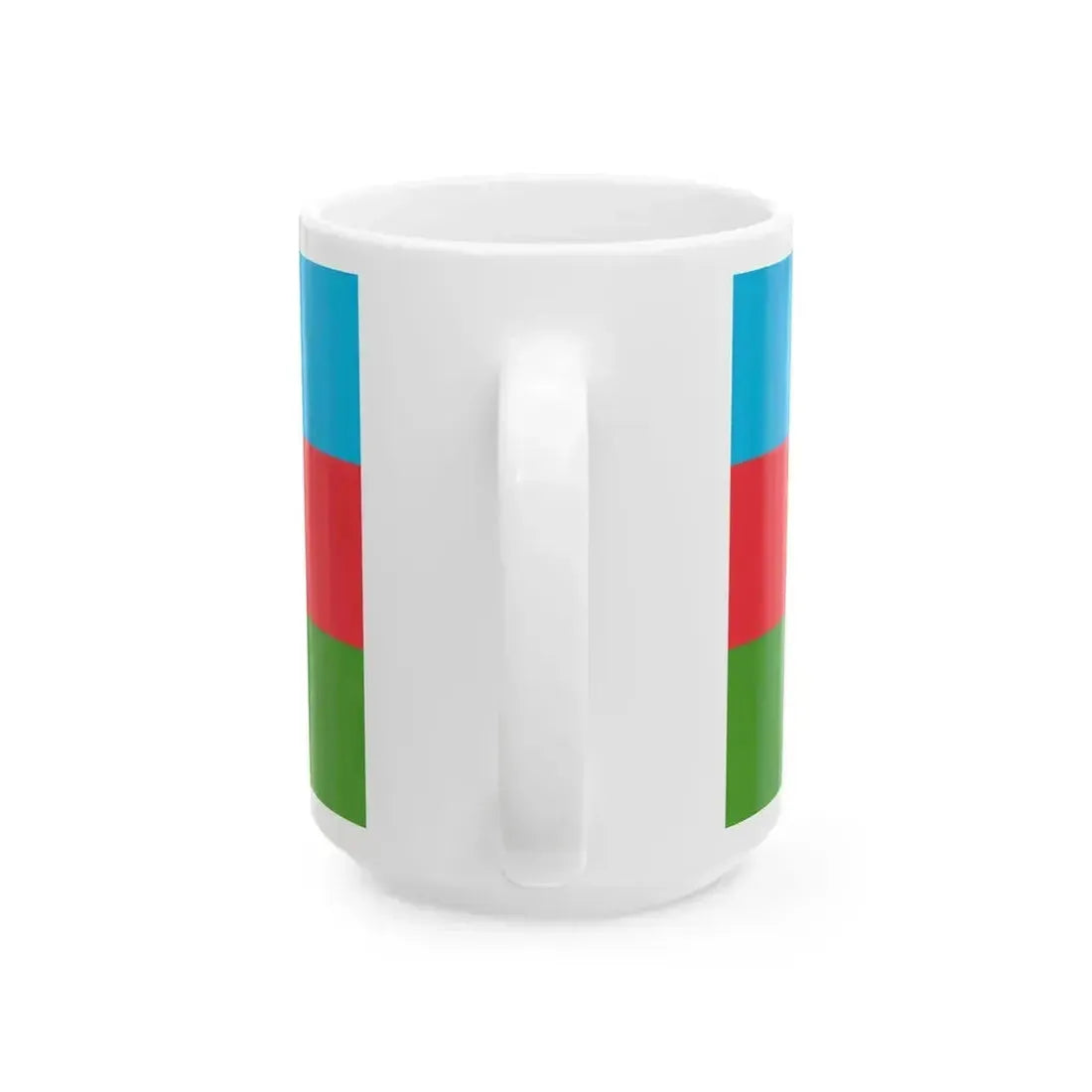 Flag of Azerbaijan (Azerbaijan) White Coffee Mug - Go Mug Yourself