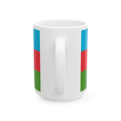 Flag of Azerbaijan (Azerbaijan) White Coffee Mug - Go Mug Yourself