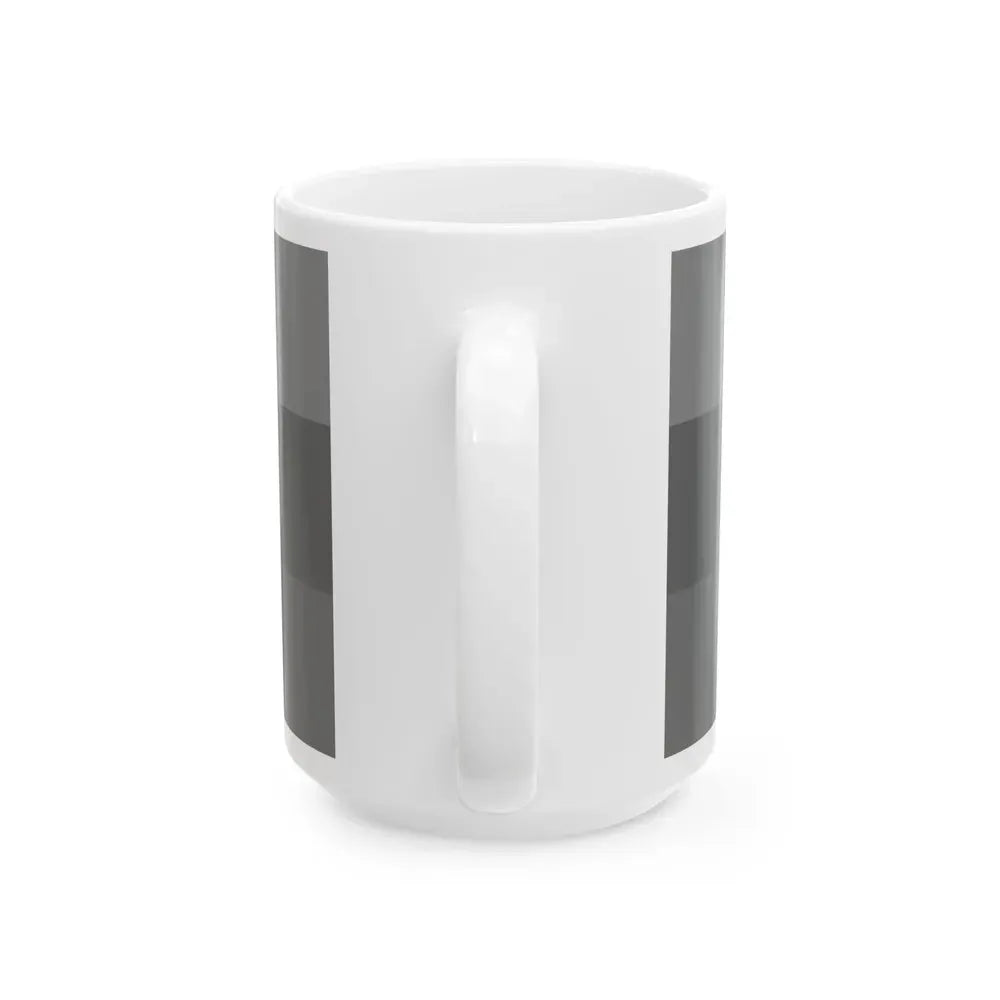 Flag of Azerbaijan black and white (Azerbaijan) White Coffee Mug - Go Mug Yourself
